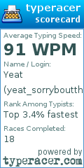 Scorecard for user yeat_sorryboutthat