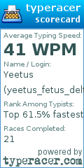 Scorecard for user yeetus_fetus_deltus