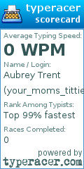 Scorecard for user your_moms_titties