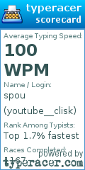 Scorecard for user youtube__clisk