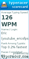 Scorecard for user youtube_ericsfps